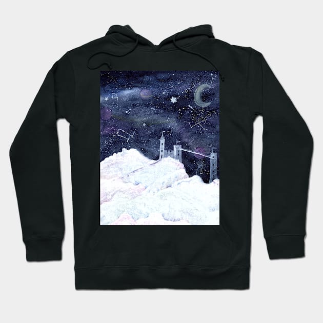 Castle in the Clouds Hoodie by Sandraartist